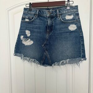 7 for all mankind denim skirt